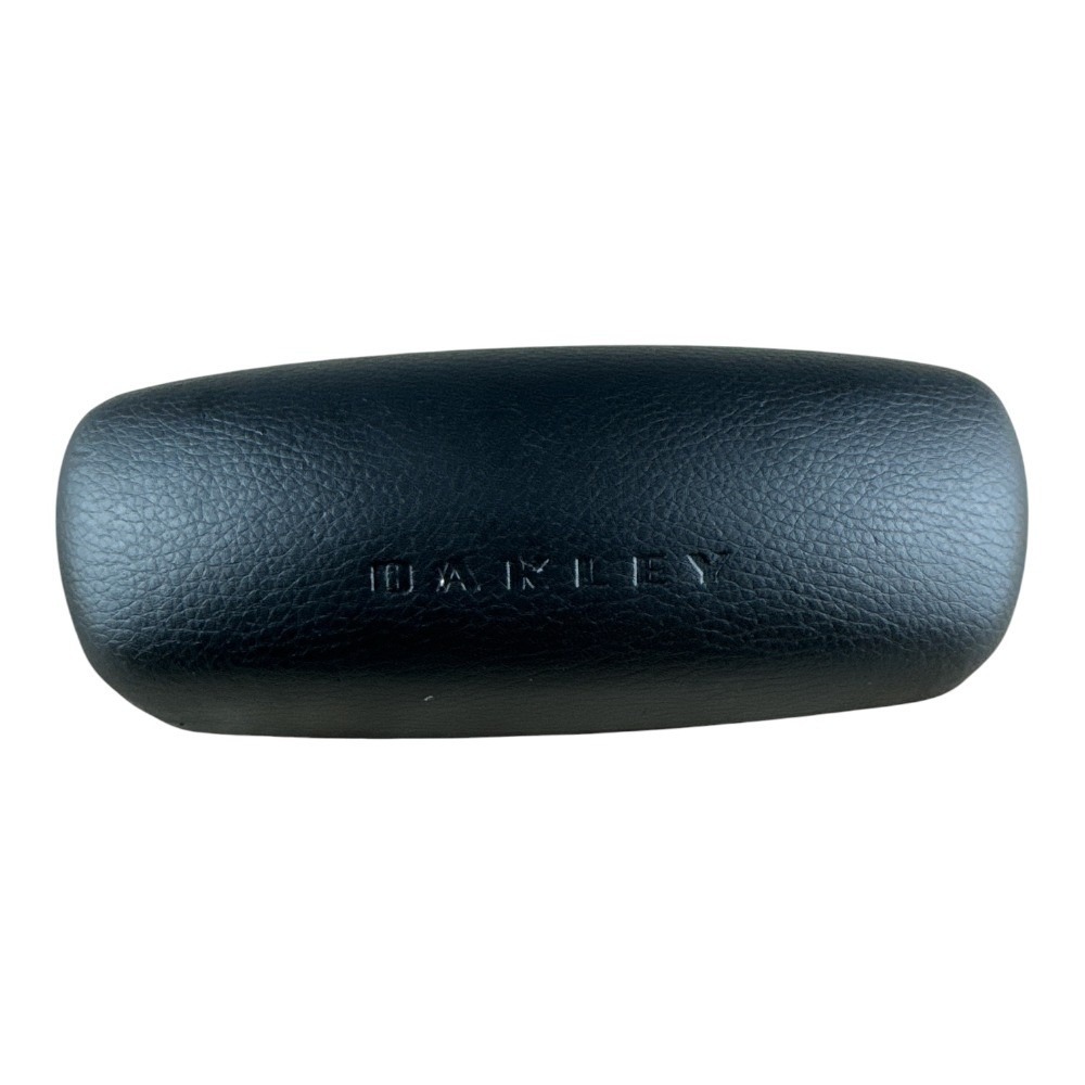 Oakley Unisex Black Pebbled Faux Leather Hard Shell Sunglasses Case Storage